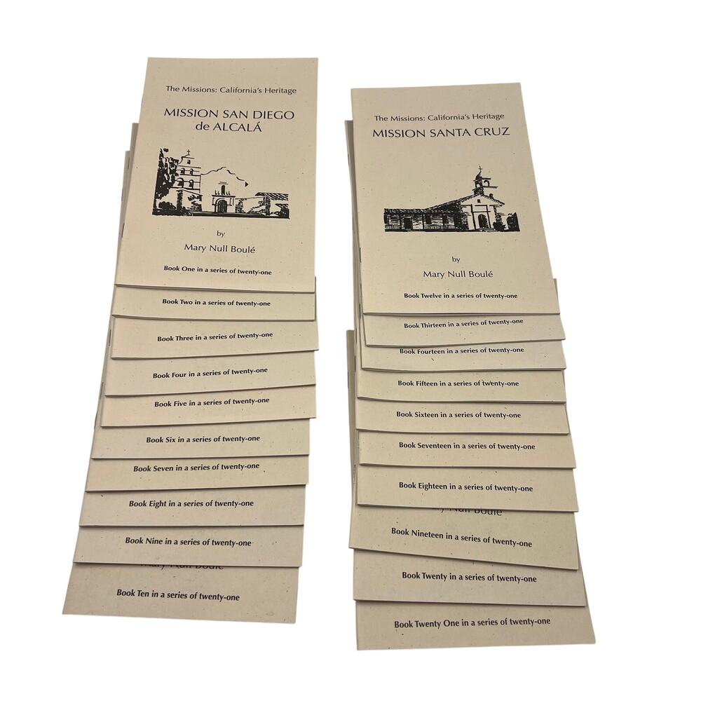 Lot 20 of 22 The Missions: California's Heritage by Mary Null Boulé Booklets